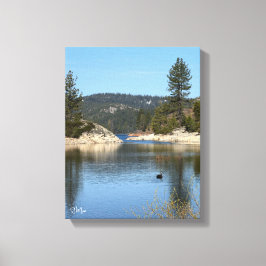 Impressão Em Tela Arte de Parede Lago dos Cisnes