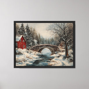 Impressão Em Tela Arte de Parede Paisagem – Casa Serena Inspirada na