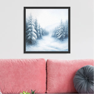 Impressão Em Tela Arte de Parede Paisagem Florestal