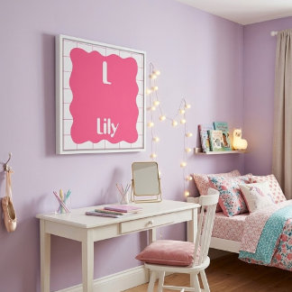 Impressão Em Tela Arte de Parede Personalizada com Nome Doces Delíci