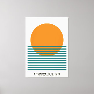Impressão Em Tela Arte de Parede Retro Cartaz Listras do Pôr do Sol