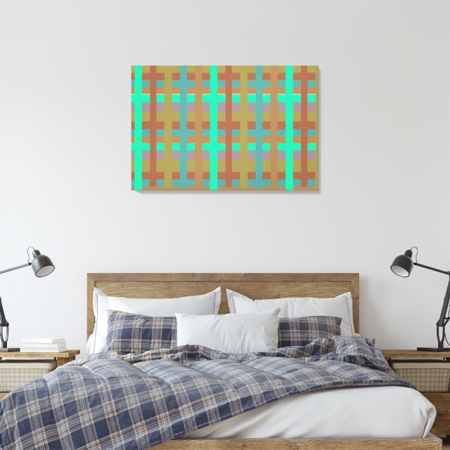 Impressão Em Tela Arte de parede riscada. (Insitu(Quarto))