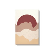 Arte de Parede Sol Vermelho Queimado – Poster em T