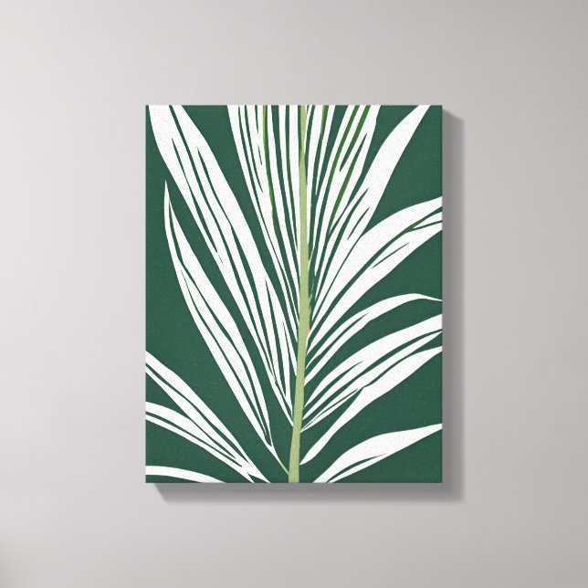 Impressão Em Tela Arte de parede tropical - folha tropical (Frente)
