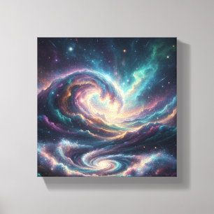 Impressão Em Tela Arte de Paredes Celestiais Estrelas e Minimalist