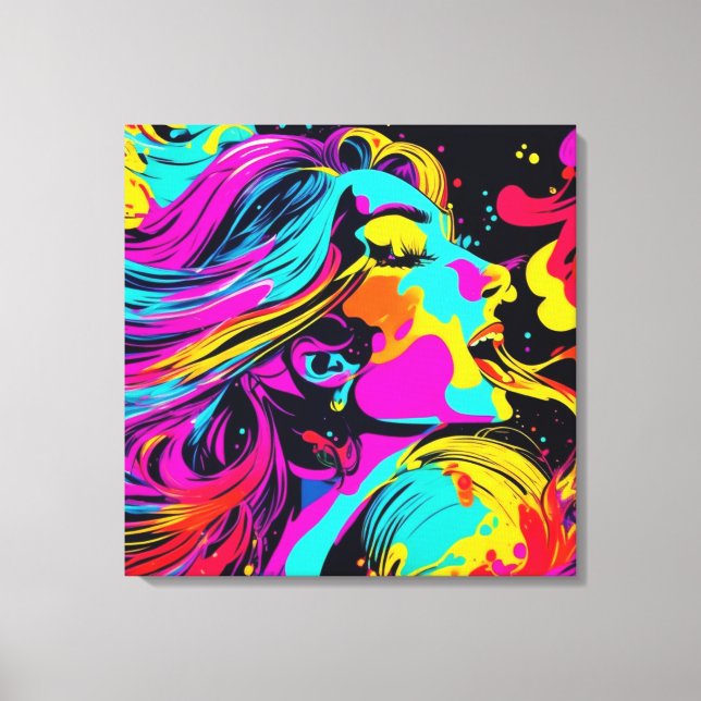 Impressão Em Tela Arte de Partido Feliz (Frente)