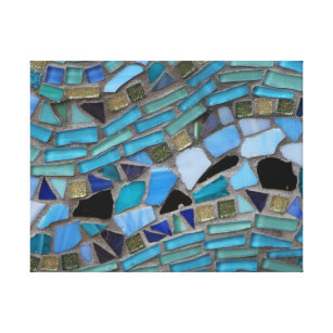 Impressão Em Tela arte de pedra de vidro colorida mosaico