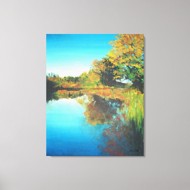 Impressão Em Tela Arte de Pintura na Paisagem do Rio (Frente)