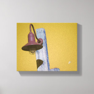 Impressão Em Tela Arte de Poste de Luz Amarelo Bronze de Langley