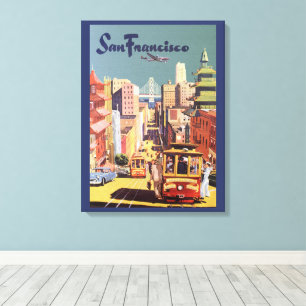 Impressão Em Tela Arte de Poster de Viagem de Carros de Cabo Vintage