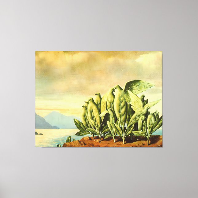 Impressão Em Tela arte de Rene Magritte (Frente)