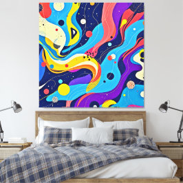 Impressão Em Tela Arte de ritmo cósmico