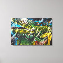 Arte de Rua de Iguana Mexicana