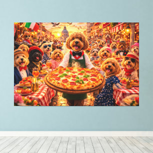 Impressão Em Tela Arte de Rua Italiana Cockapoo – Arte de Luxo