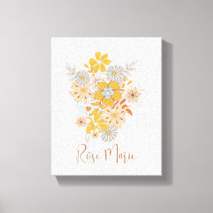 Impressão Em Tela Arte de tela personalizada para berçário boho com 