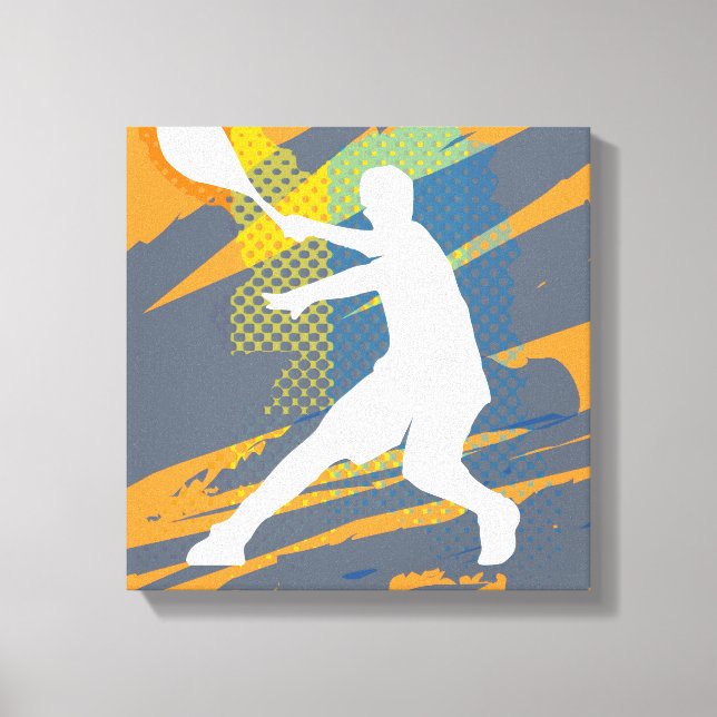 Impressão Em Tela Arte de tênis em tela para casa ou clube (Frente)