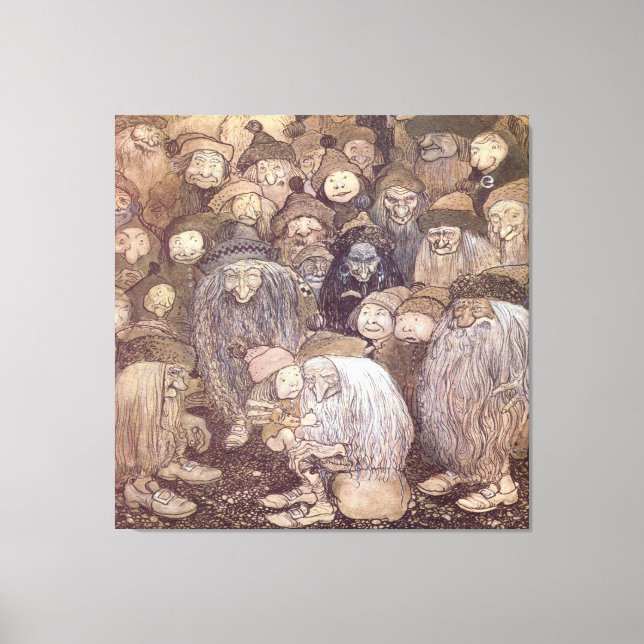 Impressão Em Tela Arte de Troll de John Bauer (Frente)