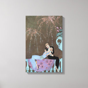 Impressão Em Tela Arte Deco Antiga Fogos de Artifício Le Feu, George