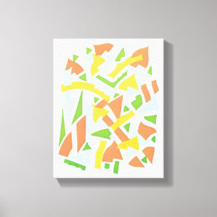 Impressão Em Tela Arte Deco Pochoir Vintage Formas Geométricas Jazz