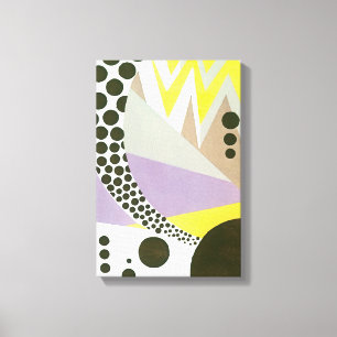 Impressão Em Tela Arte Deco Pochoir Vintage Padrões Geométricos de J