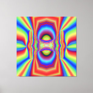 Impressão Em Tela Arte Digital de Interseção Dimensional