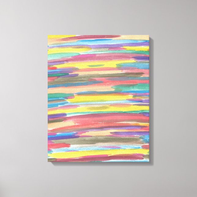Impressão Em Tela Arte do Arco-Íris Abstrato (Frente)