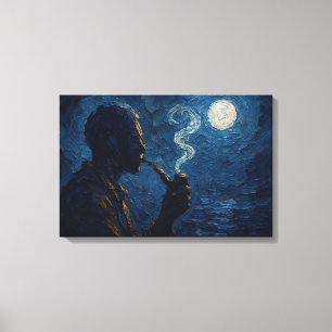 Impressão Em Tela Arte do Cachimbo (Felicidade #2)