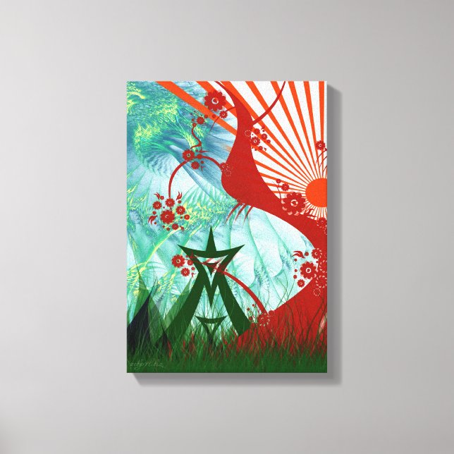 Impressão Em Tela Arte do Festival de Psiquiatria de Verão (Frente)