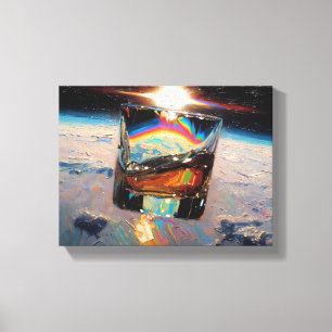 Impressão Em Tela Arte do Uísque: No Espaço (Pintura Nº 4)