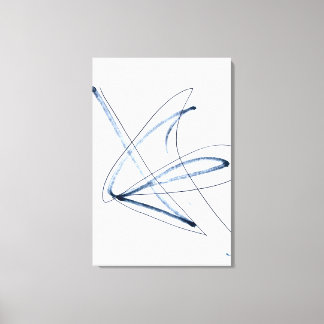 Impressão Em Tela Arte em Linha Abstrata Minimalista em Movimento To