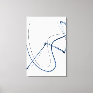Impressão Em Tela Arte em Linha Abstrata Minimalista em Movimento To