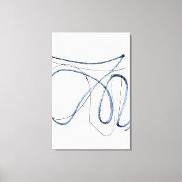 Impressão Em Tela Arte em Linha Abstrata Minimalista em Movimento To