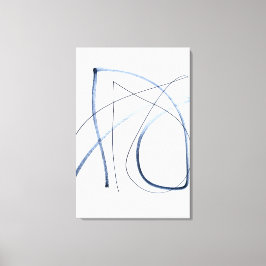 Impressão Em Tela Arte em Linha Abstrata Minimalista em Movimento To