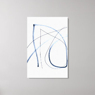 Impressão Em Tela Arte em Linha Abstrata Minimalista em Movimento To