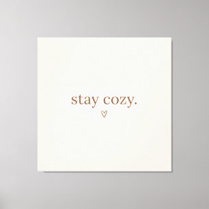 Impressão Em Tela Arte em Tela Acrílica Cozy Vibes