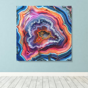 Impressão Em Tela Arte em Tela de Fatia de Ágata