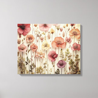 Impressão Em Tela Arte em Tela de Jardim de Flores Secas