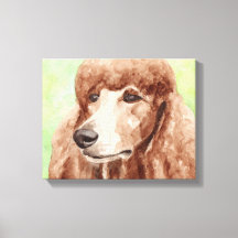 Arte em Tela de Poodle