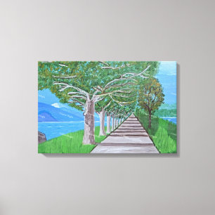 Impressão Em Tela arte em tela do Lago Como