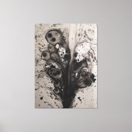 Impressão Em Tela arte em tela em aquarela abstrata escura