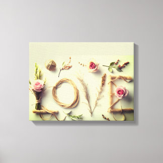 Impressão Em Tela Arte em Tela “Love Rose”