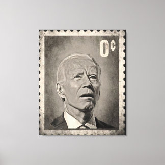 Impressão Em Tela Arte em Tela Meme Biden 0 Centavo