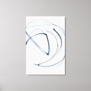 Impressão Em Tela Arte em Tela Minimalista de Linha Abstrata em Movi