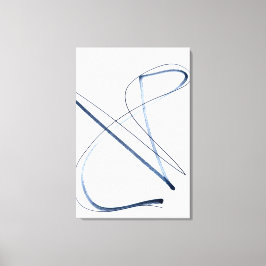 Impressão Em Tela Arte em Tela Minimalista de Linha Abstrata em Movi