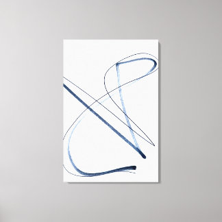Impressão Em Tela Arte em Tela Minimalista de Linha Abstrata em Movi