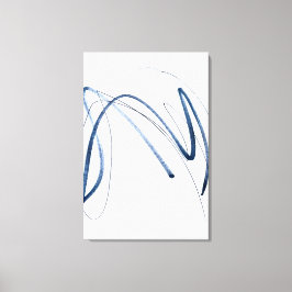 Impressão Em Tela Arte em Tela Minimalista de Linha Abstrata em Movi