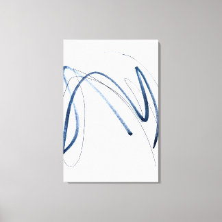 Impressão Em Tela Arte em Tela Minimalista de Linha Abstrata em Movi