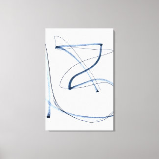 Impressão Em Tela Arte em Tela Minimalista de Linha Abstrata em Movi