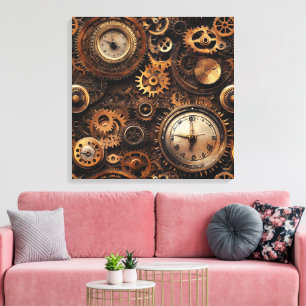 Impressão Em Tela Arte em Tela Steampunk Vintage