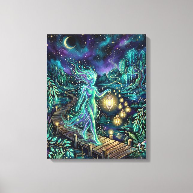 Impressão Em Tela Arte Espiritual para Parede The Lantern Grove (Frente)